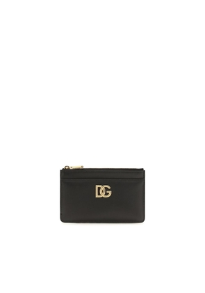 Dolce & Gabbana Black Calf Leather Bos Taurus Wallet