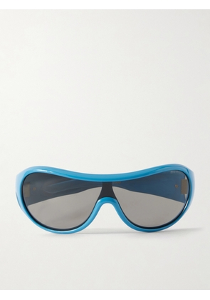 Miu Miu Eyewear - Rounded-frame Acetate Sunglasses - Blue - One size