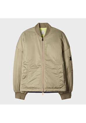 Paul Smith Women's Light Khaki Bomber Jacket Grey