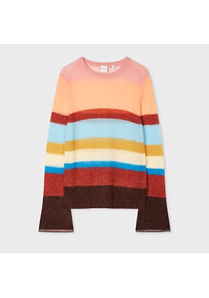Paul Smith Women's Alpaca-Wool Blend 'Signature Stripe' Sweater Multicolour