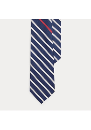 Striped Silk-Cotton Mogador Tie