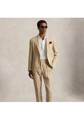 Pleated Linen Suit Trouser