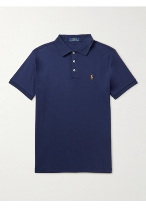 Polo Ralph Lauren - Logo-Embroidered Cotton-Jersey Polo Shirt - Men - Blue - XS