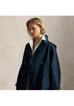 Balloon Cotton Twill Trench Coat