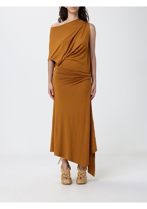 120% LINO Dress Woman color Leather