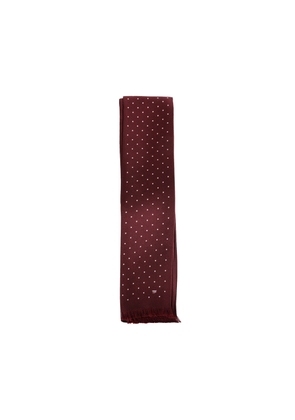 Micro Polkadot Silk Scarf