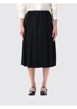 COMME DES GARÇONS High-Waist Pleated Crêpe Midi Skirt