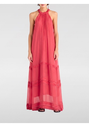 MOMONÌ Silk-Blend Halter-Neck Off-the-Shoulder Long Dress