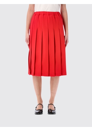 COMME DES GARÇONS High-Waist Pleated Crêpe Midi Skirt