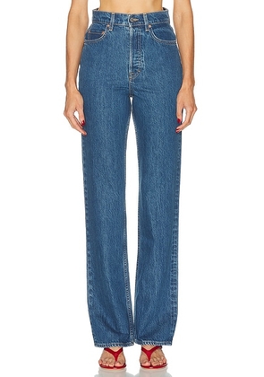 GRLFRND Graham High Rise Straight in Wilshire Blvd - Blue. Size 28 (also in 25, 23, 24, 26, 27, 29, 30, 31, 32).