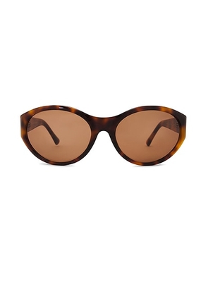 Vincent Boulevard Camille Sunglasses in Tortoise & Cognac - Brown. Size all.