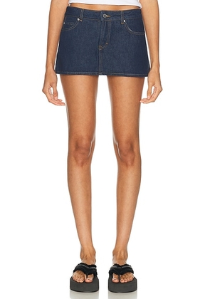 GRLFRND Evette Micro Skort in Alvarado St - Blue. Size 25 (also in 23, 24, 26, 27, 28, 29, 30, 31, 32).