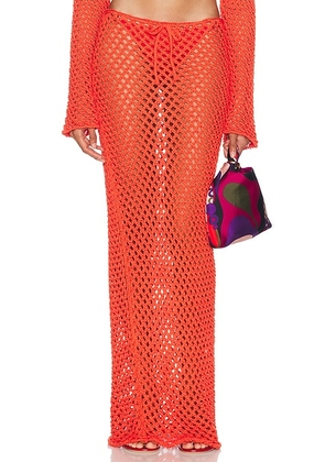 Bananhot Magen Skirt in Scarlet Red - Red. Size XL (also in XS/S, M/L).