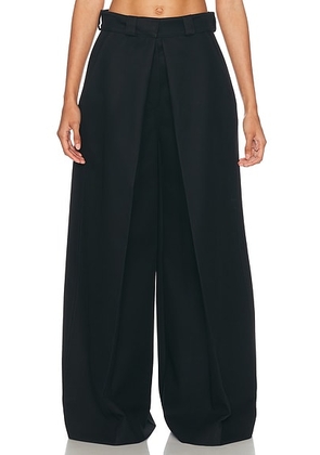 Balenciaga High Waisted Flare Leg Pant in Black - Black. Size 34 (also in 38, 40).