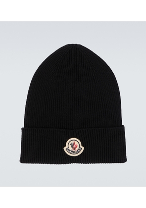 Moncler Ribbed-knit virgin wool beanie