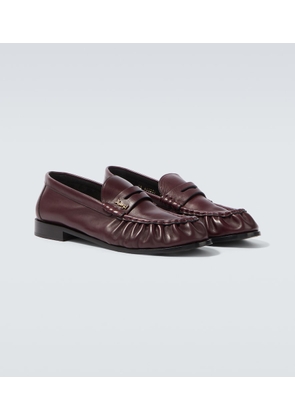 Saint Laurent Le Loafer Supple leather penny loafers