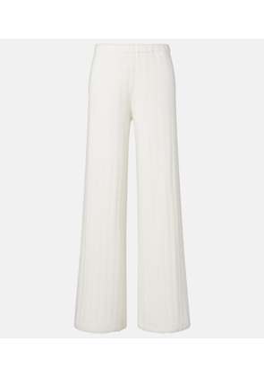 Lisa Yang Shannen cotton and cashmere wide-leg pants