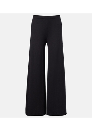 Lisa Yang Ainsley cotton and cashmere wide-leg pants