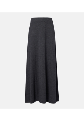 Lisa Yang Adrienne cotton and cashmere midi skirt