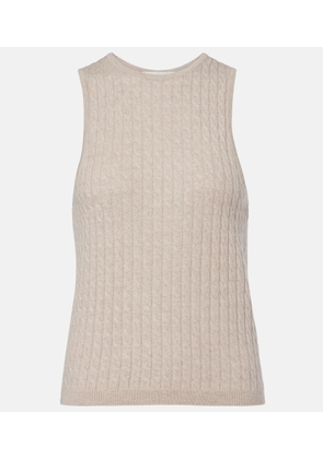 Lisa Yang Iora cable-knit cashmere tank top