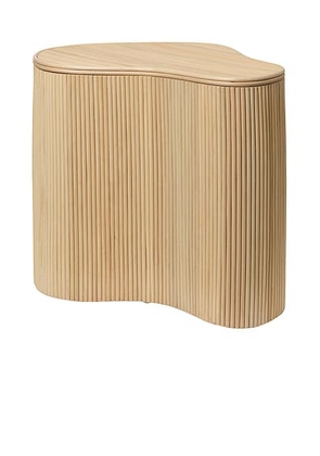 Ferm Living Isola Storage Table in Natural - Tan. Size all.