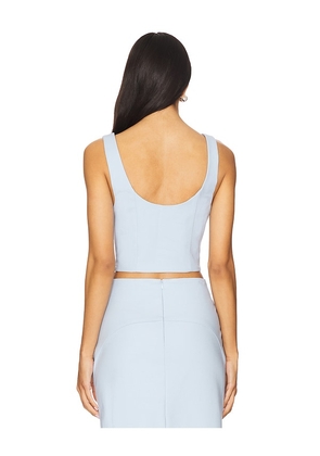 Camila Coelho Lotta Top in Baby Blue. Size M. Also in XS, S, L, XL.