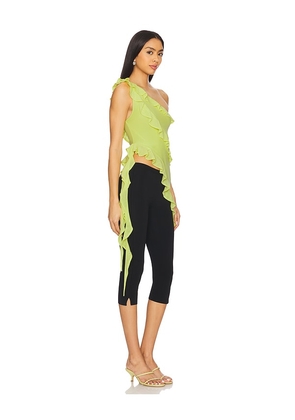 AFRM Vivica Top in Green. Size 1X. Also in 2X, 3X, M, S, XS.