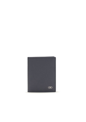 Ferragamo Blue Calf Leather Bos Taurus Wallet