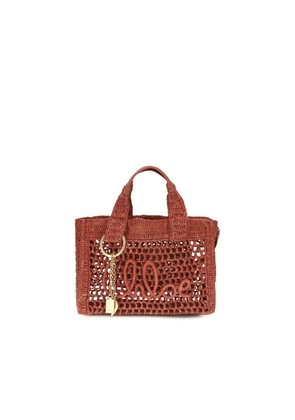 Chloé Multicolor Raffia Shoulder Bag