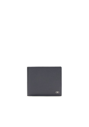 Ferragamo Blue Calf Leather Bos Taurus Wallet