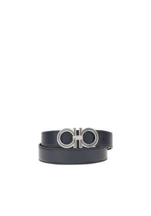 Ferragamo Blue Calf Leather Bos Taurus Belt - 100 cm / 40 Inches