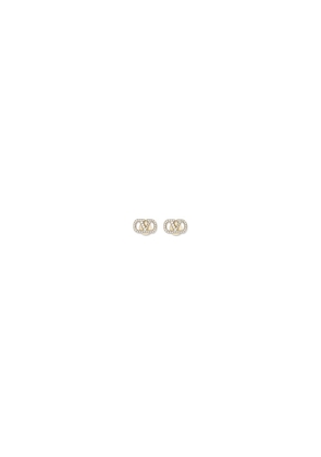 Valentino Garavani Gold Brass Earrings - One Size