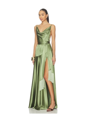 Bronx and Banco Leo Maxi Dress in Sage. Size S. Also in L, M.