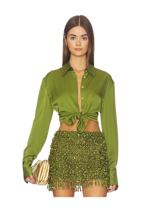 Cult Gaia Cynara Top in Green. Size 0. Also in 2, 4, 6, 8, 10, 12.
