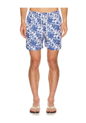 Arrels Barcelona Marmaris x Lazaro Rosa-Violan Classic Swim Shorts in Blue in Blue. Size S. Also in M, L, XL/1X.