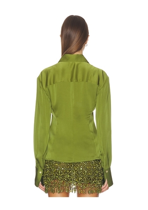 Cult Gaia Cynara Top in Green. Size 0. Also in 10, 4, 8.