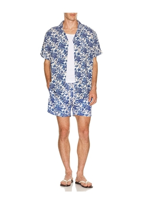 Arrels Barcelona Marmaris x Lazaro Rosa-Violan Classic Swim Shorts in Blue in Blue. Size S. Also in M, L, XL/1X.