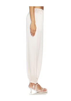 EAVES Dara Silk Pant in Blush. Size XXS. Also in XS, S, M, L, XL.