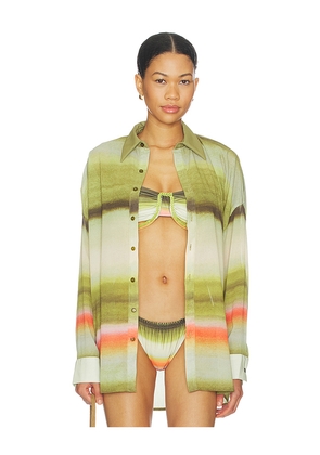 Baobab Lulu Top in Green. Size XS. Also in S, M, L, XL.