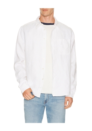 Citizens of Humanity Single Pocket Work Shirt in White. Size S. Also in M, L, XL/1X.