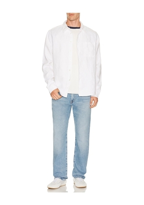 Citizens of Humanity Single Pocket Work Shirt in White. Size S. Also in M, L, XL/1X.