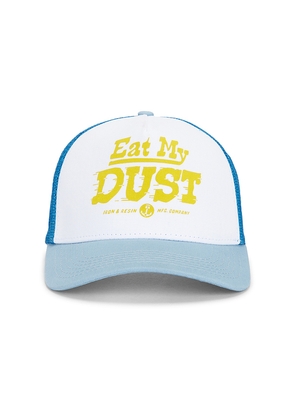 Iron & Resin Eat My Dust Hat in Blue.