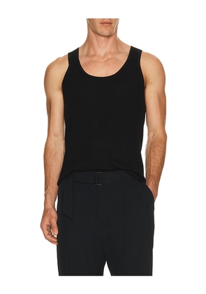 SIMKHAI Idris Ribbed Tank in Black. Size S. Also in L, XL/1X.