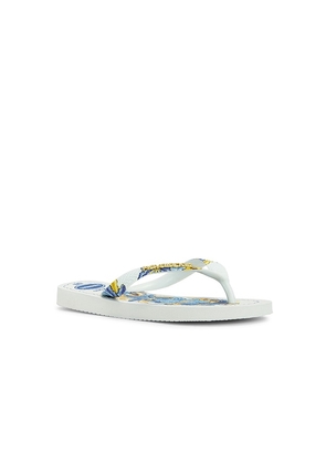 Havaianas Tropicalia Vibes II Sandal in White. Size 35/36. Also in 37/38, 39/40, 41/42.