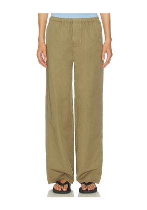 GRLFRND Kacey Pull On Wide Leg in Green. Size S. Also in XXS, XS, M, L, XL.