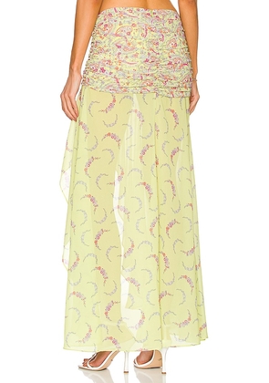 MAJORELLE Tatiana Skirt in Green. Size M. Also in XXS, XS, S, L, XL.