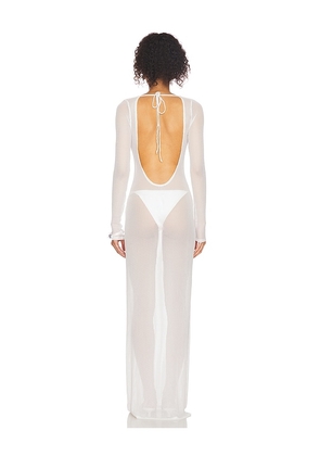 lovewave The Isola Maxi Dress in White. Size M. Also in L, S, XL, XS, XXS.