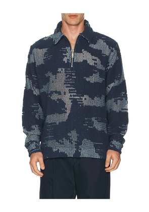 OAS Smoke Polo Shirt in Blue. Size M. Also in XL/1X.