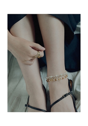 Loren Stewart Bellissimo Gem Anklet in Orange.