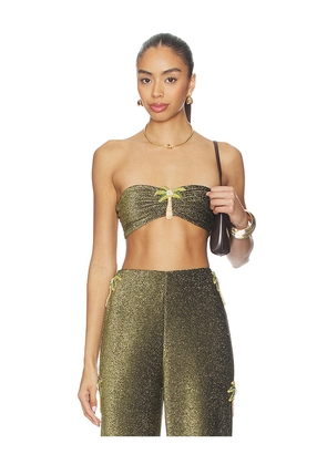 Mariandree Gaitan Emily Top in Green. Size XS. Also in S, M.